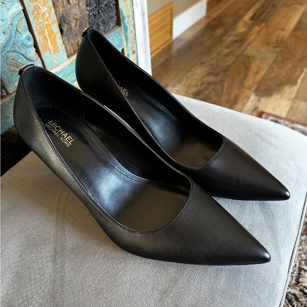 Michael Kors Black Leather Heels